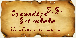 Đenadije Zelenbaba vizit kartica